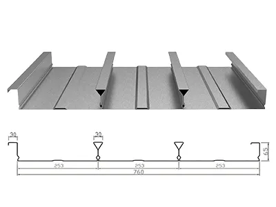 Steel Floor Decks (Profile 65mm Depth×760mm Width)
